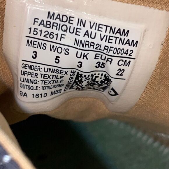 Converse All Star Chuck Taylor Unisex Charcoal Low Top Sneakers Sz Mens 3/Wo's 5 - Picture 9 of 9